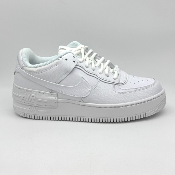 Nike Air Force 1 Womens AF1 Shadow Triple White Shoes Sz 9.5 New CI0919-100 - Picture 1 of 11